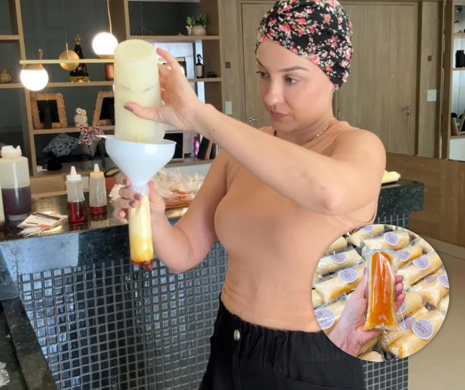 Produção de geladinhos em casa